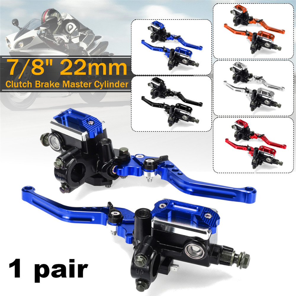 78quot-Motorcycle-Master-Cylinder-Hydraulic-Brake-Pump-Clutch-Handlebar-Lever-Reservoir-Set-1429093