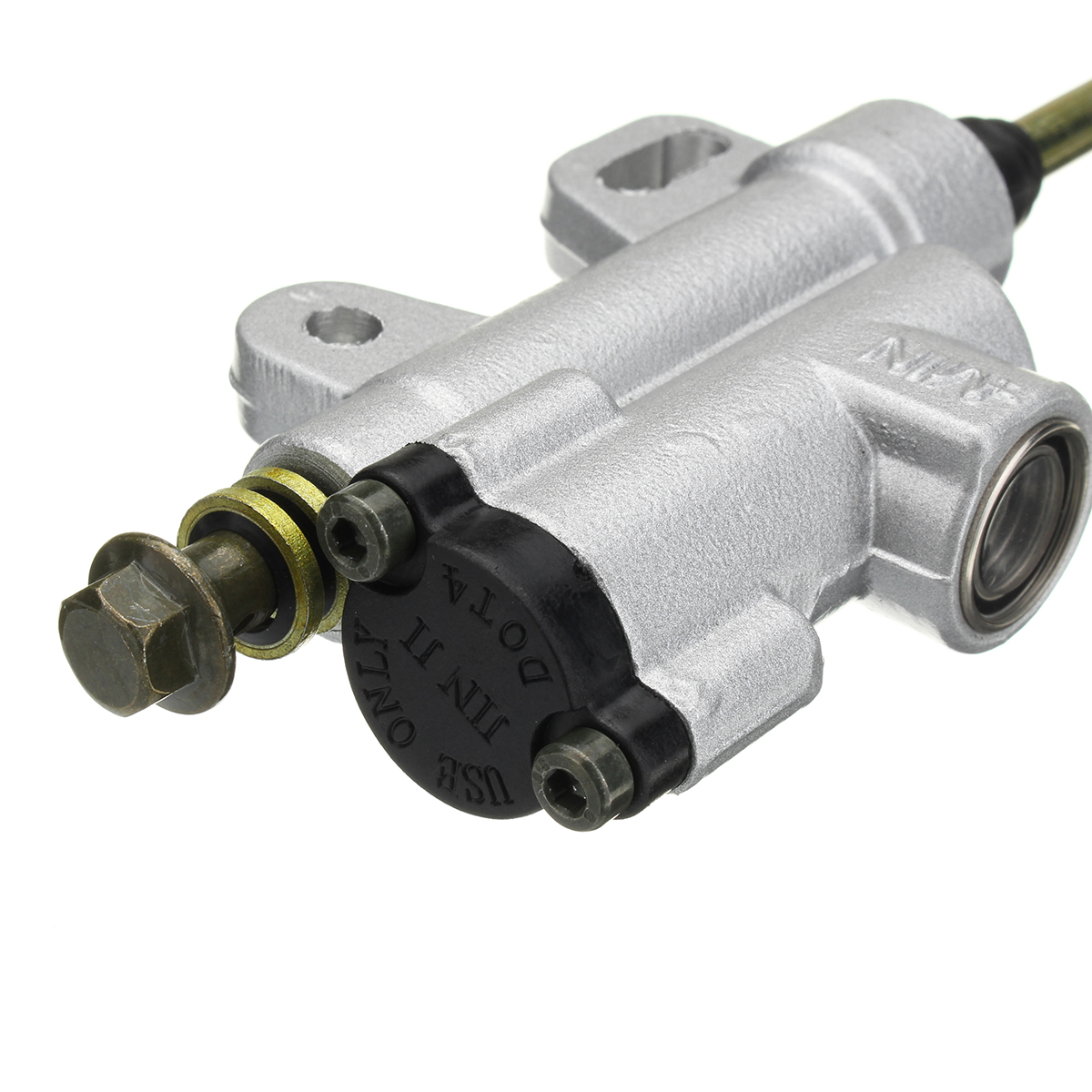 8mm-Banjo-Bolt-Silver-Rear-Hydraulic-Brake-Master-Cylinder-Fit-PIT-Dirt-Bike-ATV-1251396