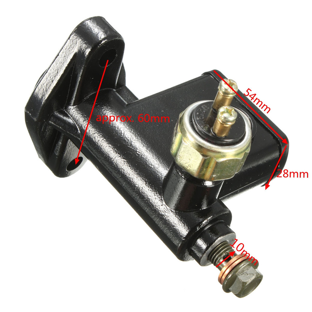 Brake-Master-Cylinder-Black-Metal-For-Go-Kart-Part-ATV-Quad-90-110-125cc-1385598