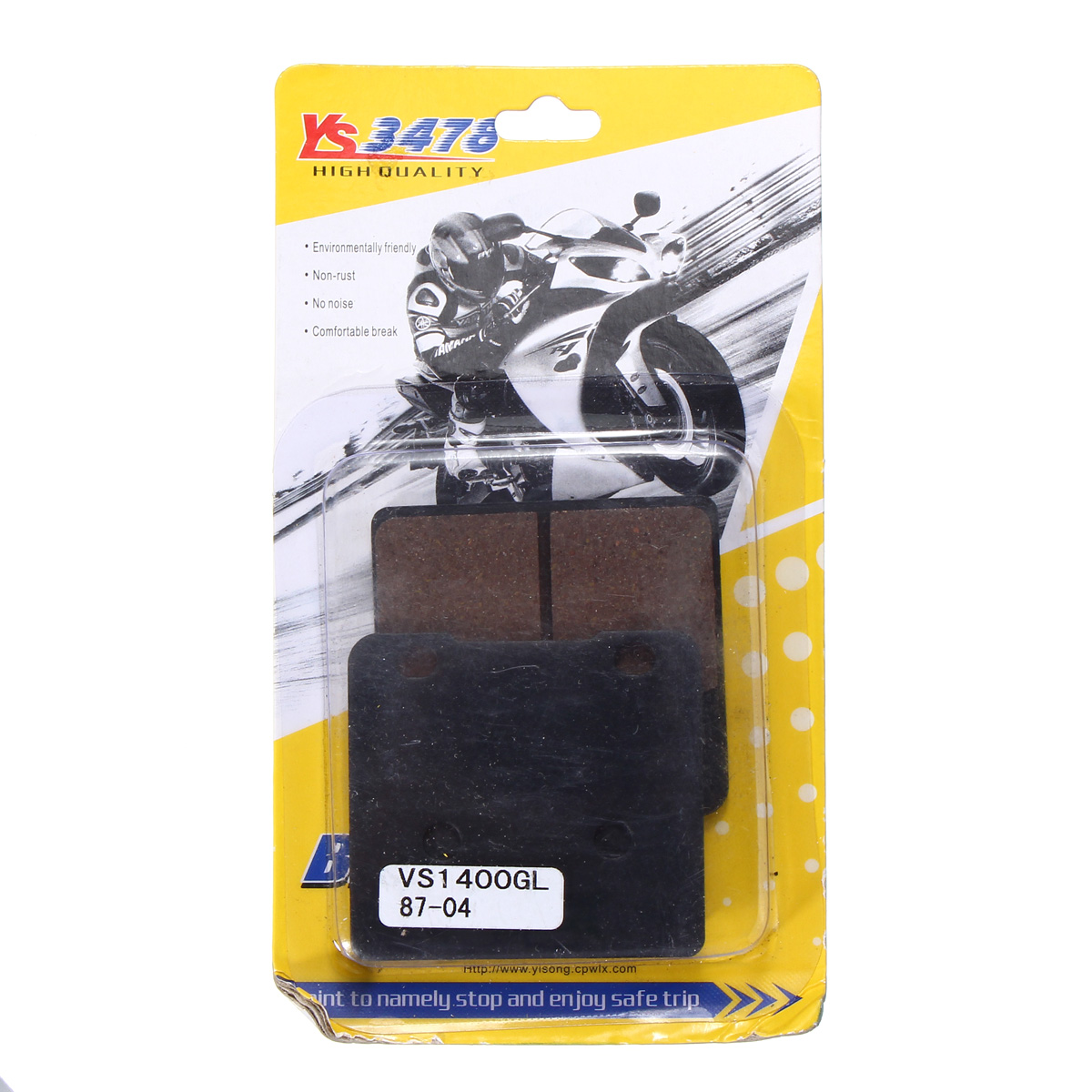 Front--Rear-Ceramic-Brake-Pads-Pads-For-Suzuki-VS1400GL-Intruder-1987-2004-1792434