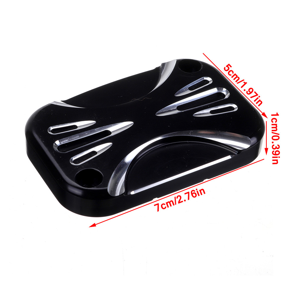 LEFT-Motorcycle-Brake-Master-Cylinder-Cover-For-Harley-Touring-Street-Glide-14-16-ShallowCut-1401457