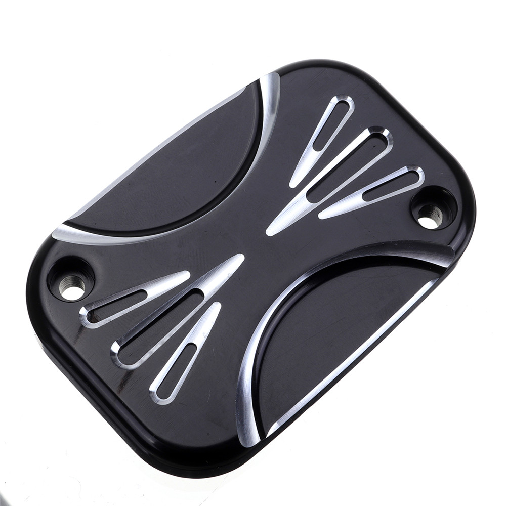 LEFT-Motorcycle-Brake-Master-Cylinder-Cover-For-Harley-Touring-Street-Glide-14-16-ShallowCut-1401457