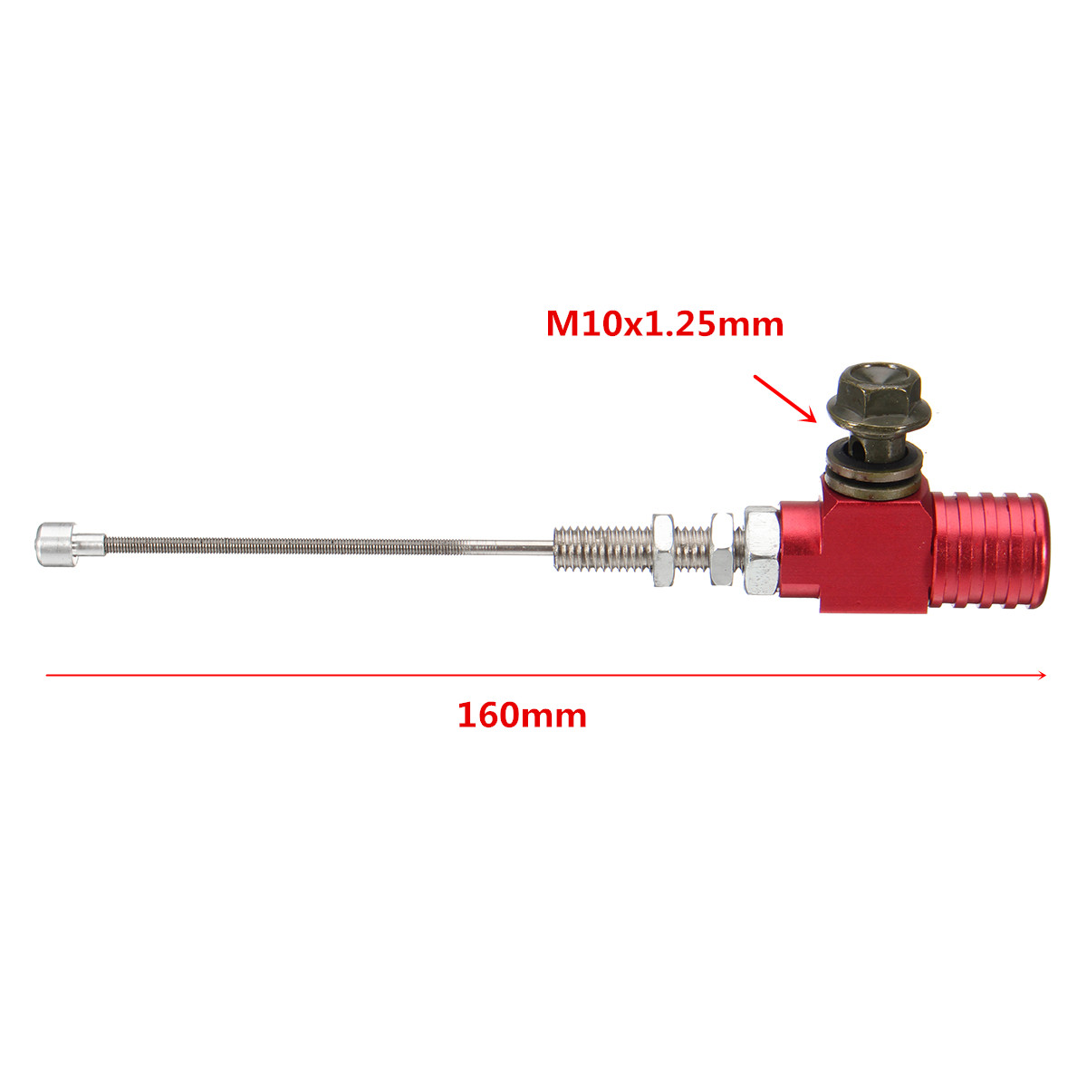 M10x125mm-Hydraulic-Clutch-Master-Cylinder-Rod-Brake-Pump-Motorcycle-Aluminum-1164821