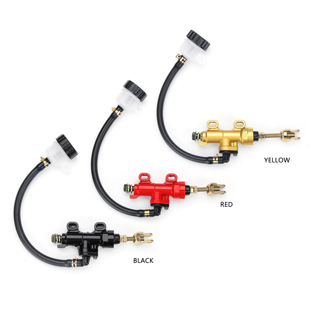 Motorcycle-Rear-Foot-Brake-Master-Pump-Cylinder-With-Fluid-Reservoir-Universal-1636432