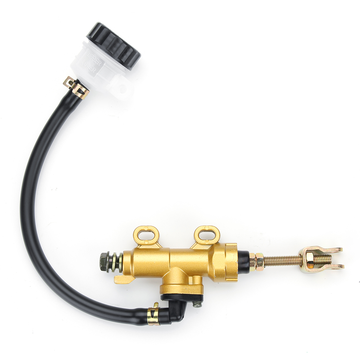 Motorcycle-Rear-Foot-Brake-Master-Pump-Cylinder-With-Fluid-Reservoir-Universal-1636432