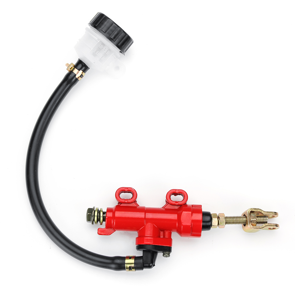 Motorcycle-Rear-Foot-Brake-Master-Pump-Cylinder-With-Fluid-Reservoir-Universal-1636432