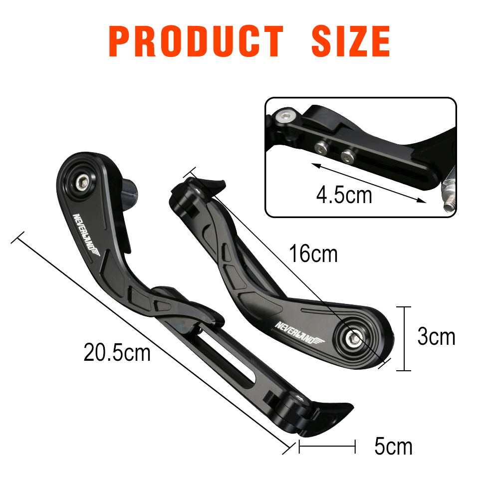 NEVERLAND-22mm-78inch-CNC-Adjustable-3D-Lever-Handlebar-Guard-Protector-Brake-Clutch-For-HondaSuzuki-1437999