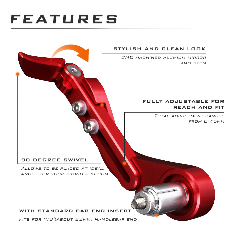 NEVERLAND-22mm-78inch-CNC-Adjustable-3D-Lever-Handlebar-Guard-Protector-Brake-Clutch-For-HondaSuzuki-1437999