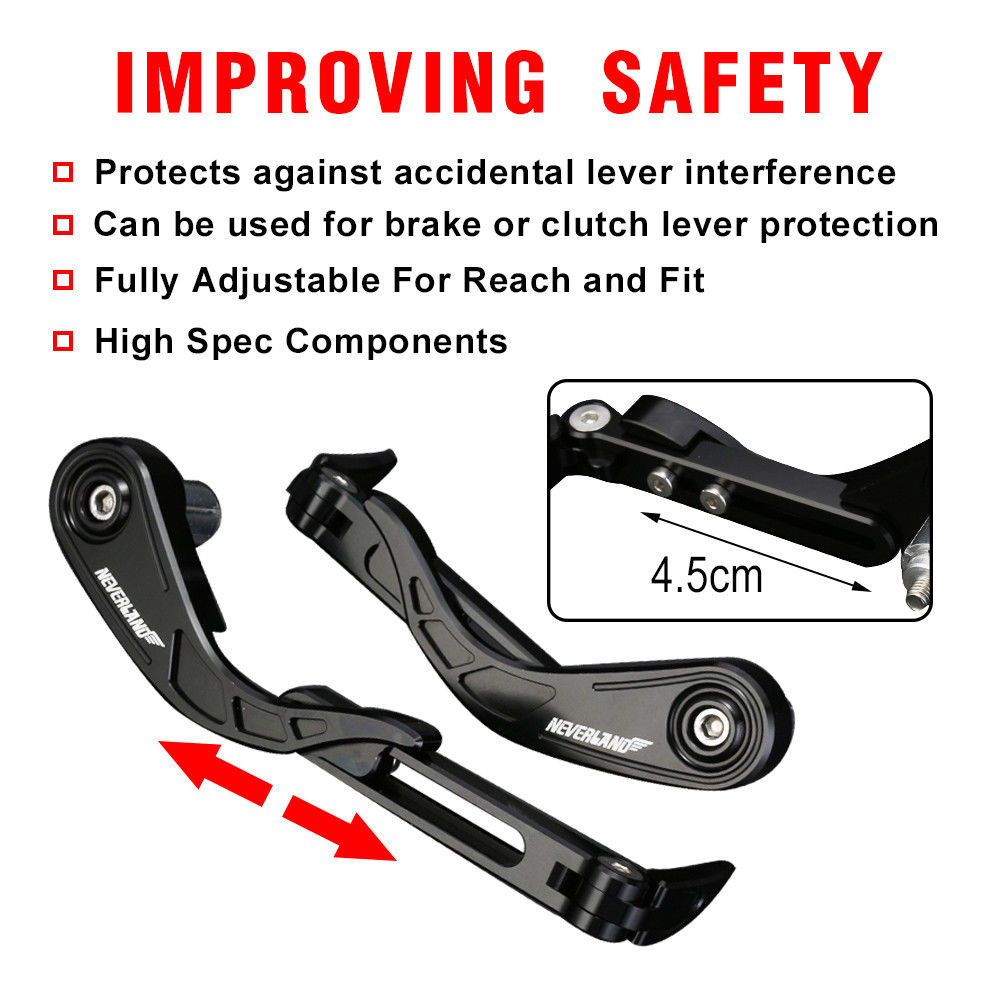 NEVERLAND-Motorcycle-3D-Lever-Guard-Protector-22mm-78quot-Brake-Clutch-For-Yamaha-YZF-R1-R6-R15-R25--1437869