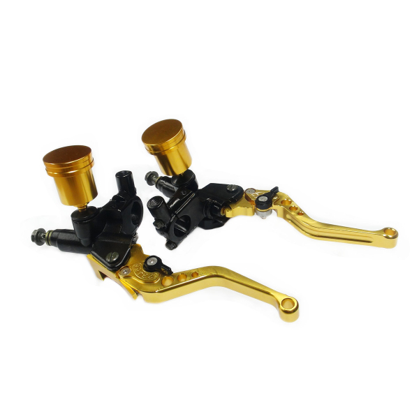 Pair-78-Motorcycle-Hydraulic-Brake-Master-Cylinder-Clutch-Lever-L-R-22mm-Universal-1208038