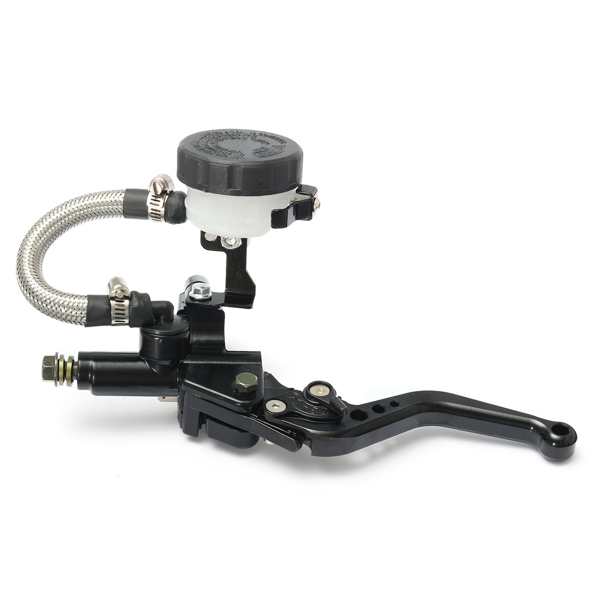 Pair-78inch-22mm-CNC-Motorcycle-Brake-Lever-Master-Cylinder-Reservoir-Universal-1167062