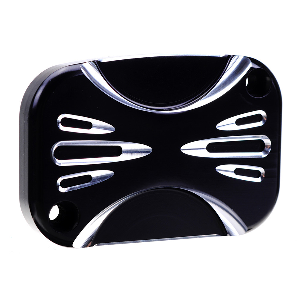 RIGHT-Motorcycle-Brake-Master-Cylinder-Cover-For-Harley-Touring-Street-Glide-14-16-ShallowCut-1401467