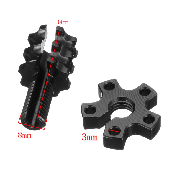 Universal-M8-Anodized-Billet-Clutch-Brake-Cable-Wire-Adjuster-Motorcycle-Bike-1158279