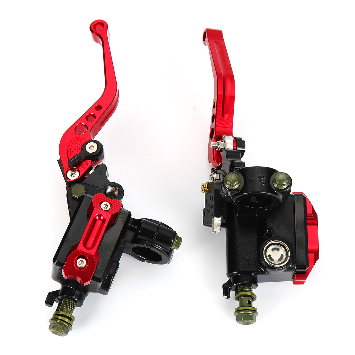 Universal-Motorcycle-Hydraulic-78-M10125-CNC-Brake-Clutch-Master-Cylinder-Reservoir-Lever-Set-1735853