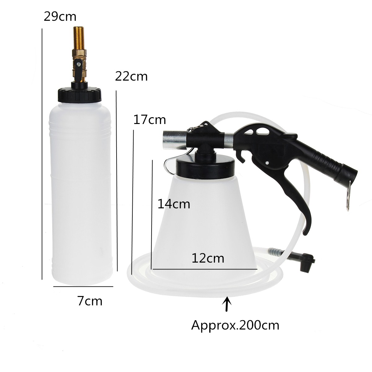 1L-Brake-Fluid-Bleeder-Clutch-Vacuum-Bleeding-Air-Extractor-Fill-Adapter-Bottle-1261785