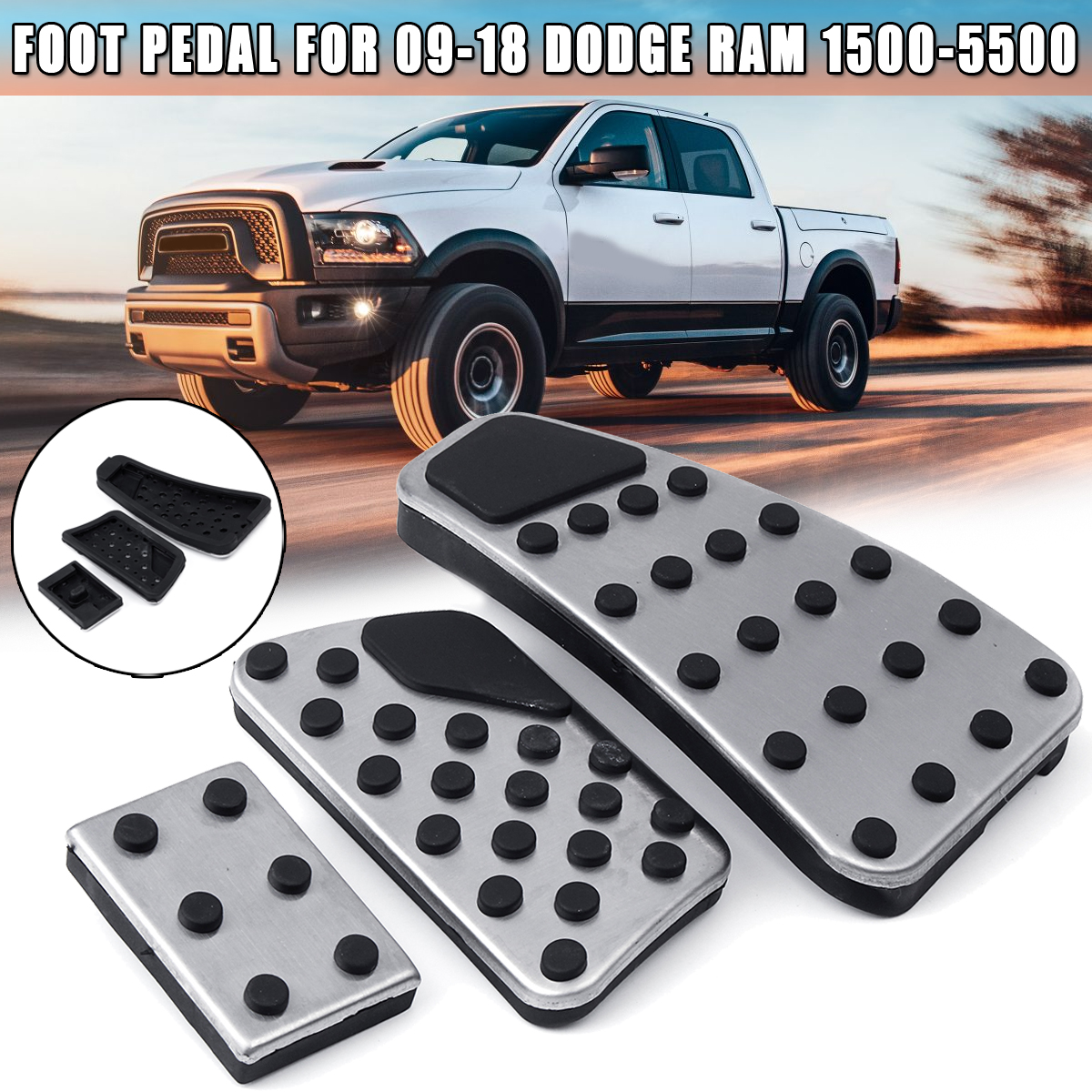 Car-Gas-Brake-Pedal-Cover-Kit-Accelerator-Pad-Set-For-Dodge-Ram-1500-5500-2009-2018-1550225
