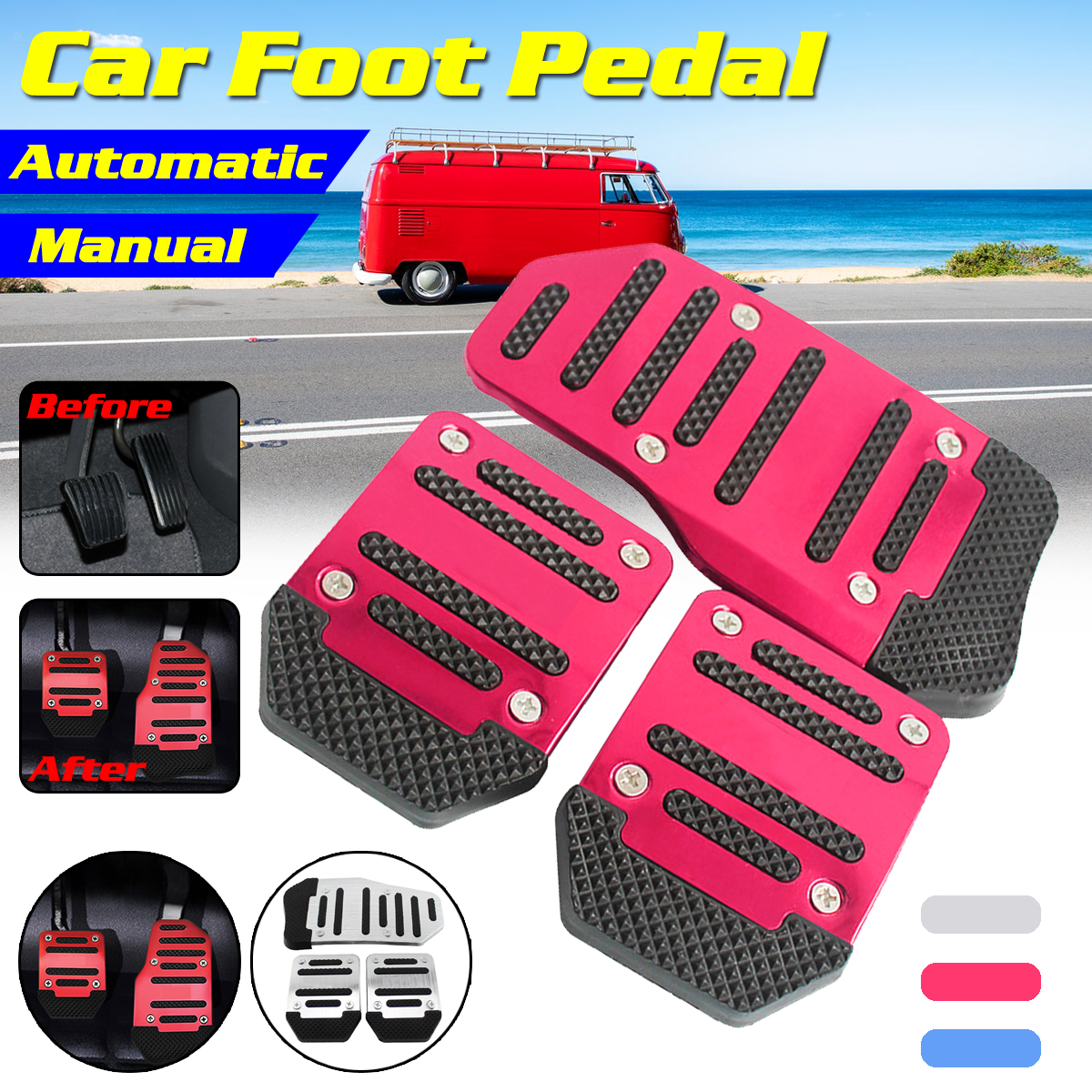 Manual--Automatic-Auto-Pedals-Accelerator-Pedal-Brake-Pedal-Clutch-Pedal-Non-slip-1784638