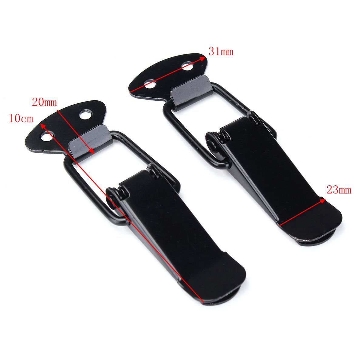 2-Pcs-Universal-Black-Car-Bumpers-Trunk-Hatch-Lids-Release-Fasteners-Kit-1220187