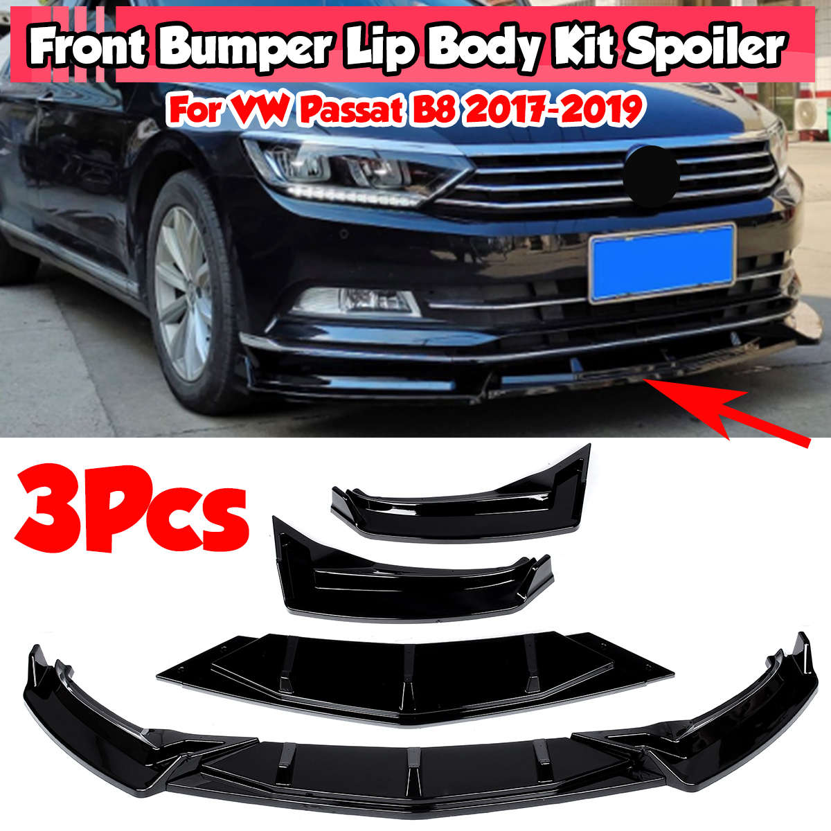 3Pcs-Glossy-Black-Car-Front-Bumper-Lip-Body-Kit-Spoiler-Diffuser-Bumper-Lip-Deflector-Lips-Protector-1778152