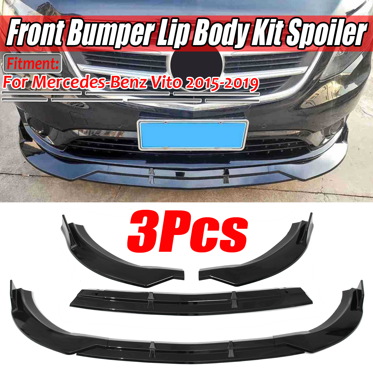 3Pcs-Glossy-Black-Front-Bumper-Protector-Lip-Spoiler-Covers-Trim-For-Mercedes-Benz-Vito-2015-2019-1629326