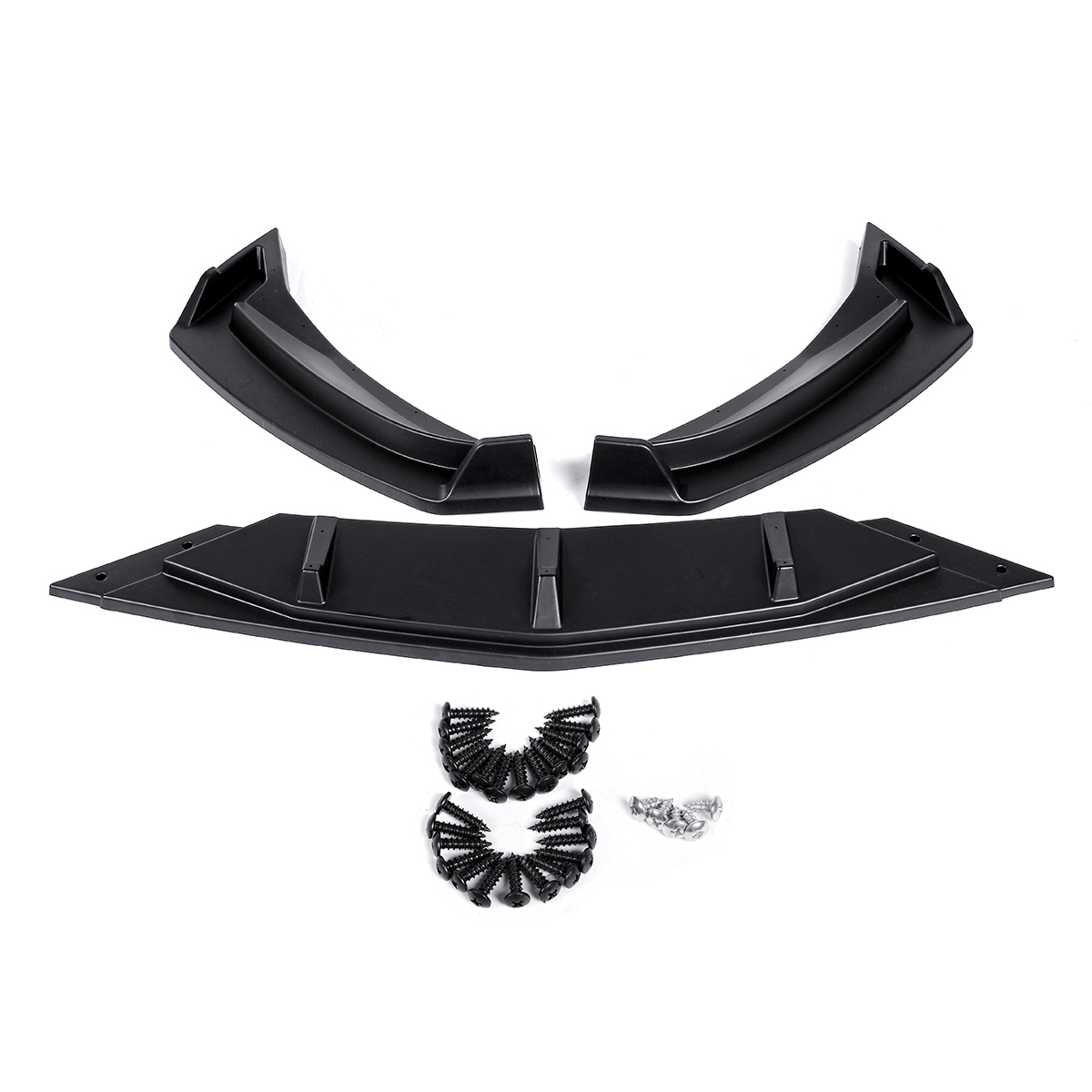 3Pcs-Matte-Black-Car-Front-Bumper-Lip-Body-Kit-Spoiler-Diffuser-Bumper-Lip-Deflector-Lips-Protector--1778163