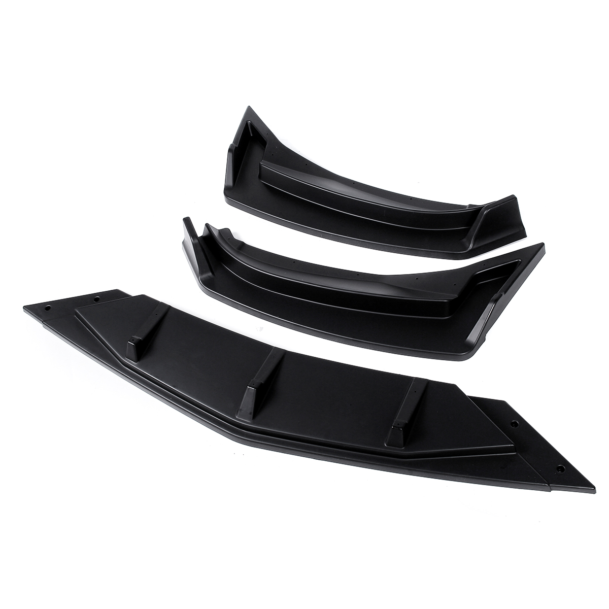 3Pcs-Matte-Black-Car-Front-Bumper-Lip-Body-Kit-Spoiler-Diffuser-Bumper-Lip-Deflector-Lips-Protector--1778163