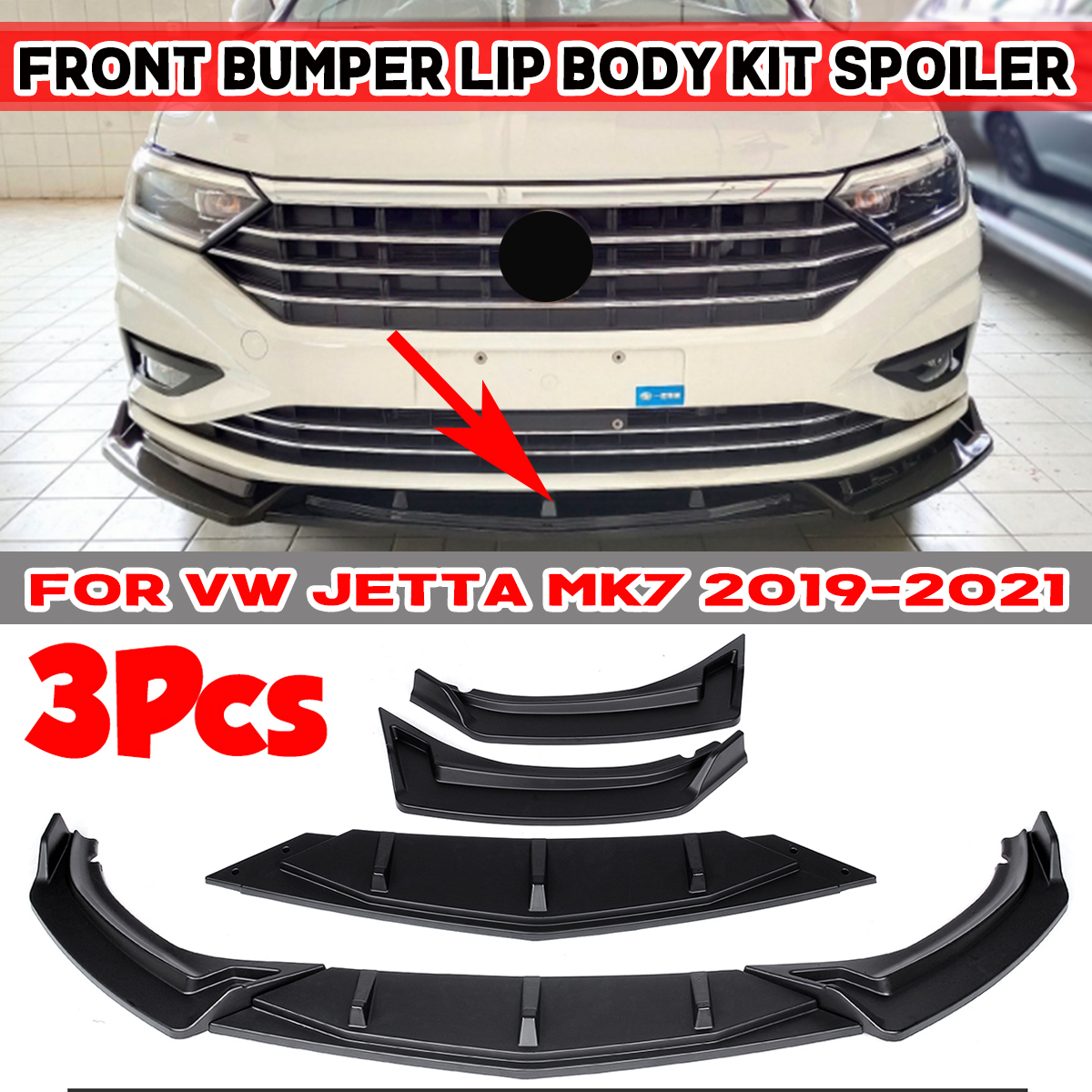 3Pcs-Matte-Black-Car-Front-Bumper-Splitter-Lip-Diffuser-Body-Kit-Spoiler-Guard-Protection-For-VW-For-1778183