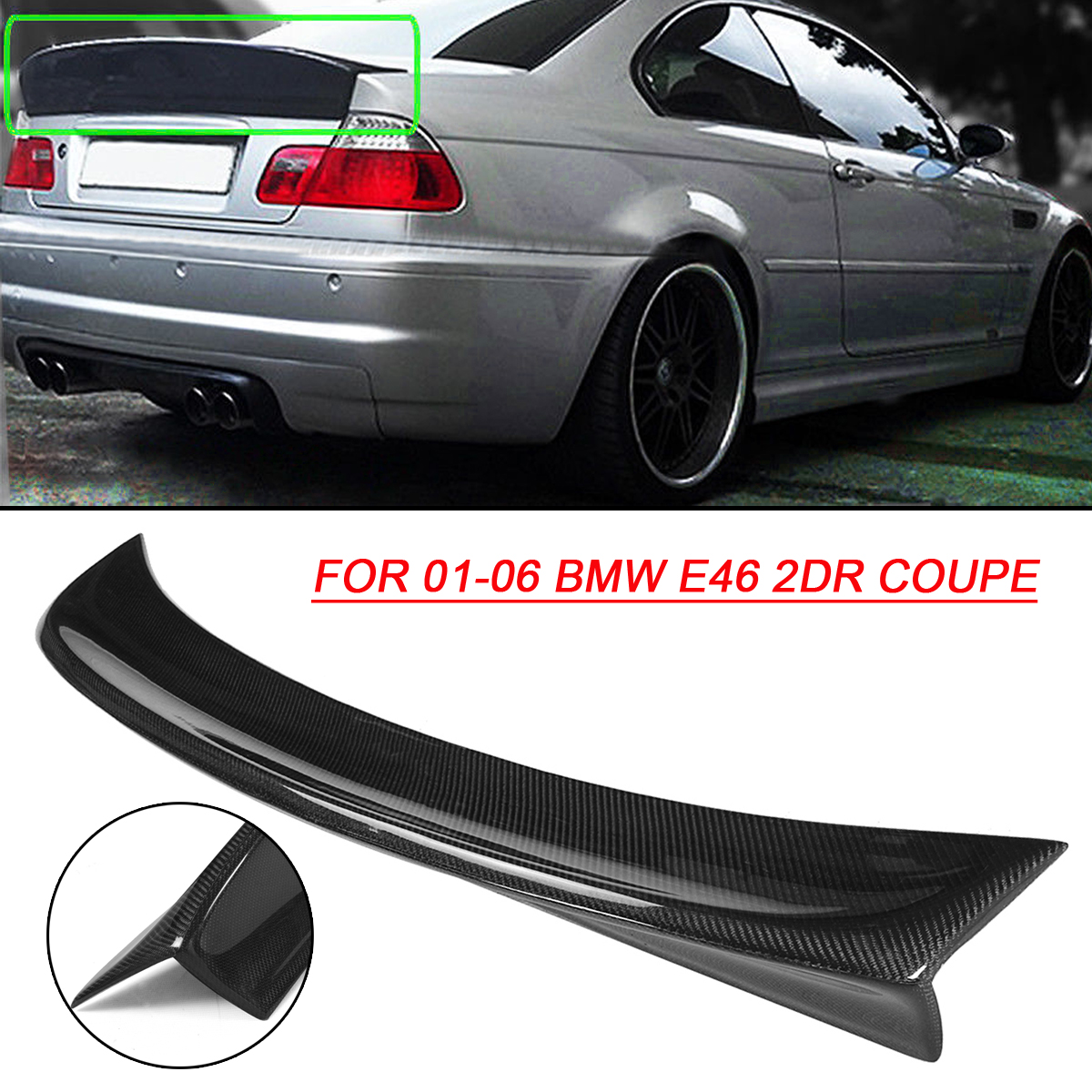 CSL-Style-Carbon-Fiber-Trunk-Lid-Car-Spoiler-Wing-For-BMW-2001-06-E46-3-SERIES--M3-COUPE-1514796