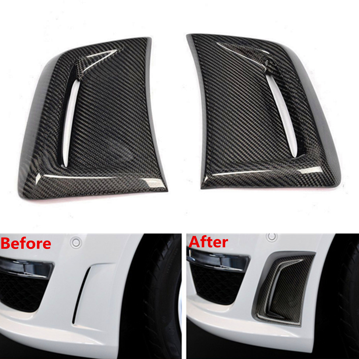Car-Carbon-Fiber-Side-Air-Insert-Vent-Cover-For-Benz-W204-C63-AMG-1239740