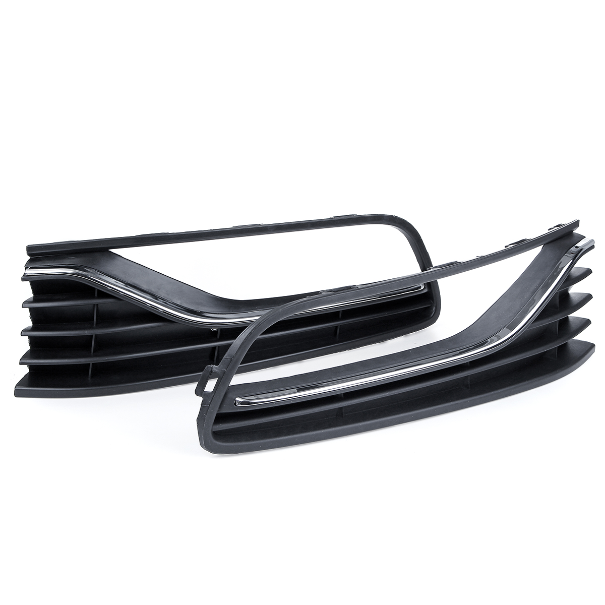 Car-DriverPassenger-Side-Front-Bumper-Fog-Light-Grille-Cover-Trim-Without-Hole-For-VW-POLO-6R6C-2014-1673834