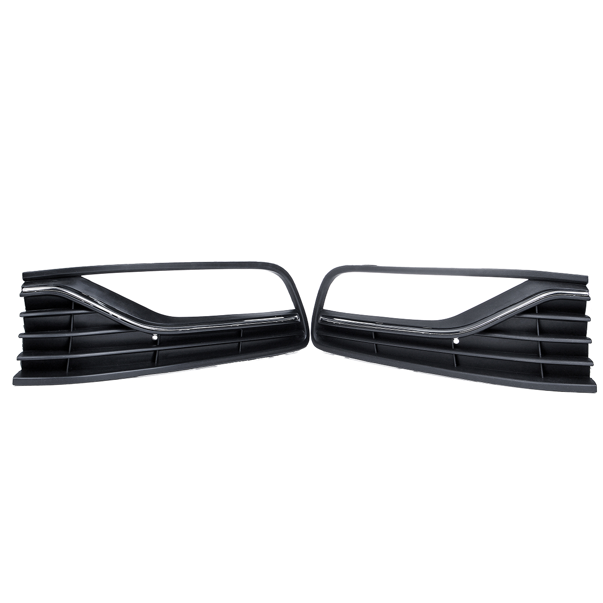 Car-DriverPassenger-Side-Front-Bumper-Fog-Light-Grille-Cover-Trim-Without-Hole-For-VW-POLO-6R6C-2014-1673834