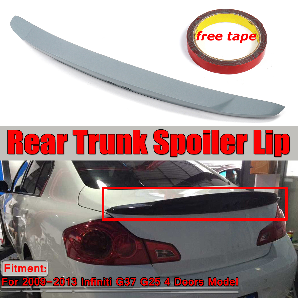 Car-Rear-HighKick-Trunk-Spoiler-Wing-Unpainted-Grey-For-2009-2013-Infiniti-G37-G25-Sedan-1544910