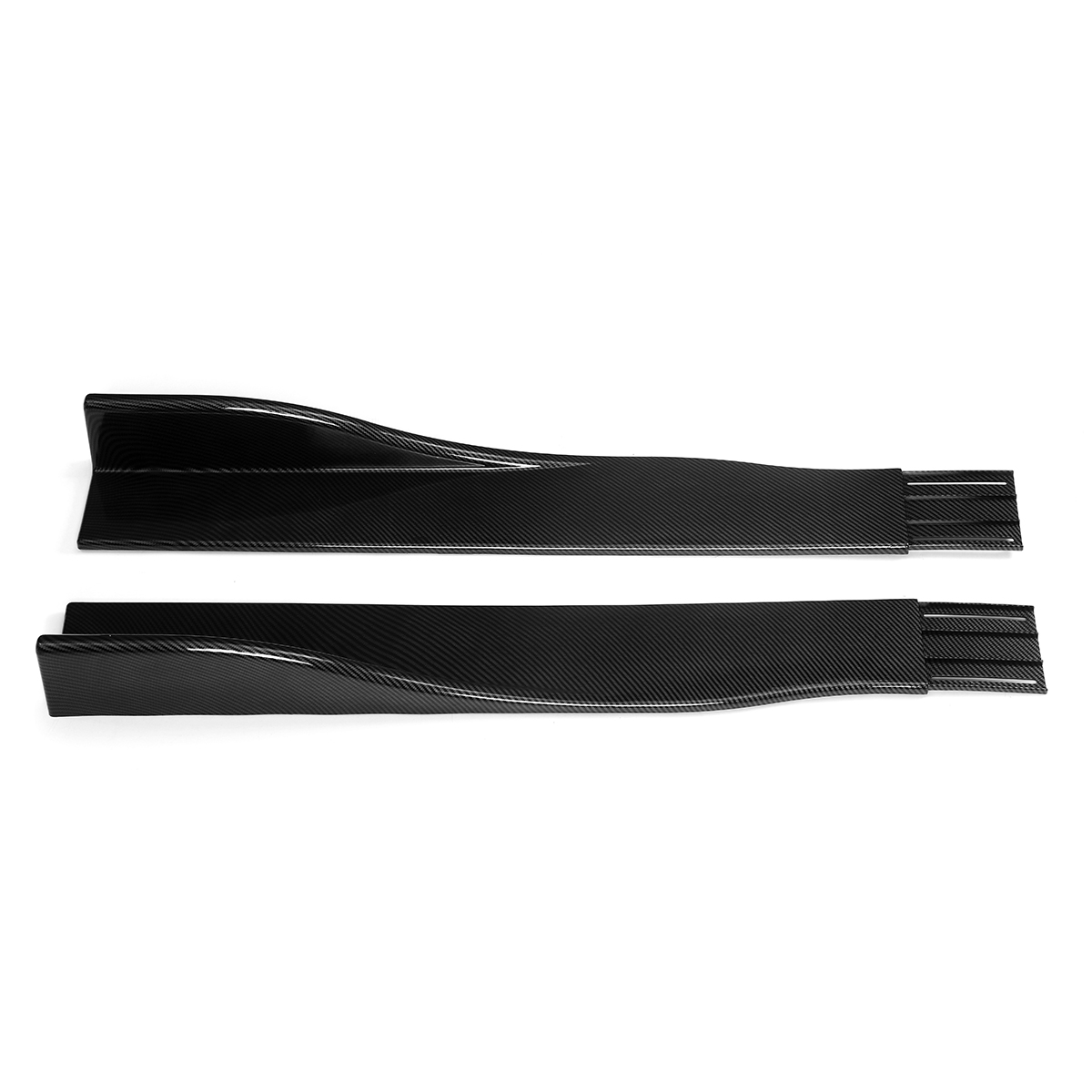 Carbon-Fiber-Pair-of-Car-Side-Skirt-Extensions-Splitters-For-LEXUS-Infiniti-1556977