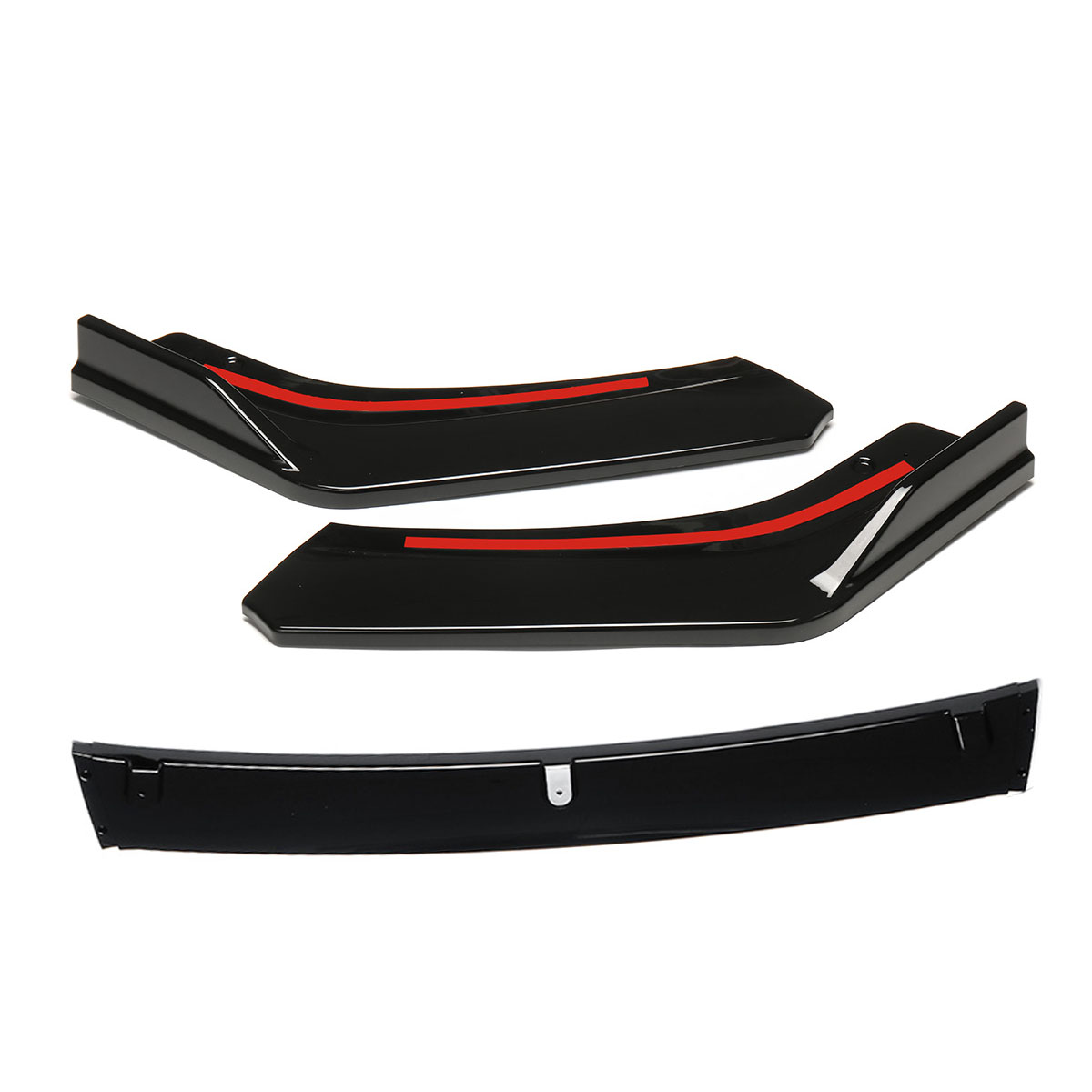 For-Honda-Civic-2016-18-6Pcs-Front-Hood-Mesh-Grill-Grille-Bumper-Trims-Eyebrow-1489993