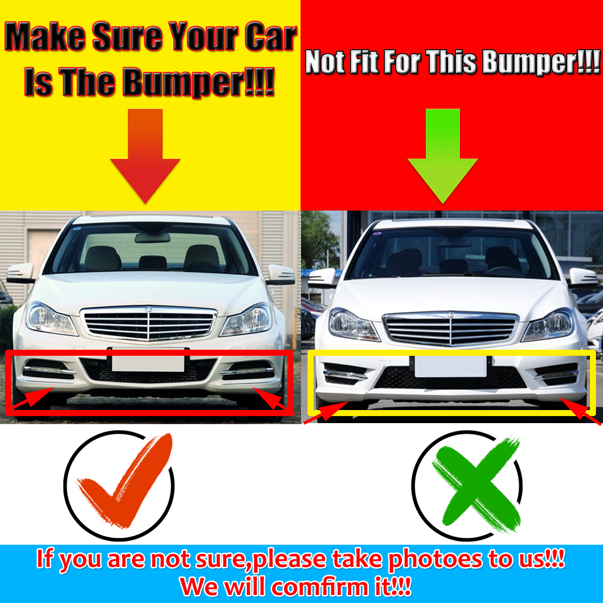 Front-Bumper-Lower-Splitter-Lip-Diffuser-Guard-Front-Shovel-Bright-Black-For-Mercedes-For-Benz-W204--1706477