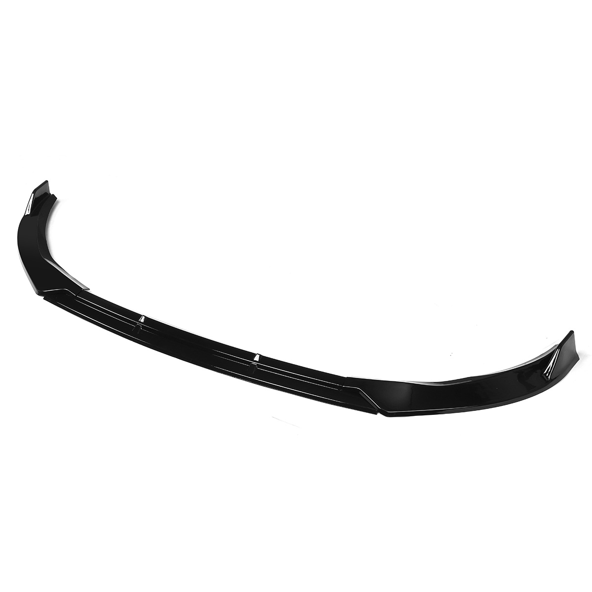 Glossy-Black-Front-Bumper-Lip-Spoiler-Cover-Trim-3PCS-For-Mercedes-C-Class-W205-Sport-2019-2020-1654277