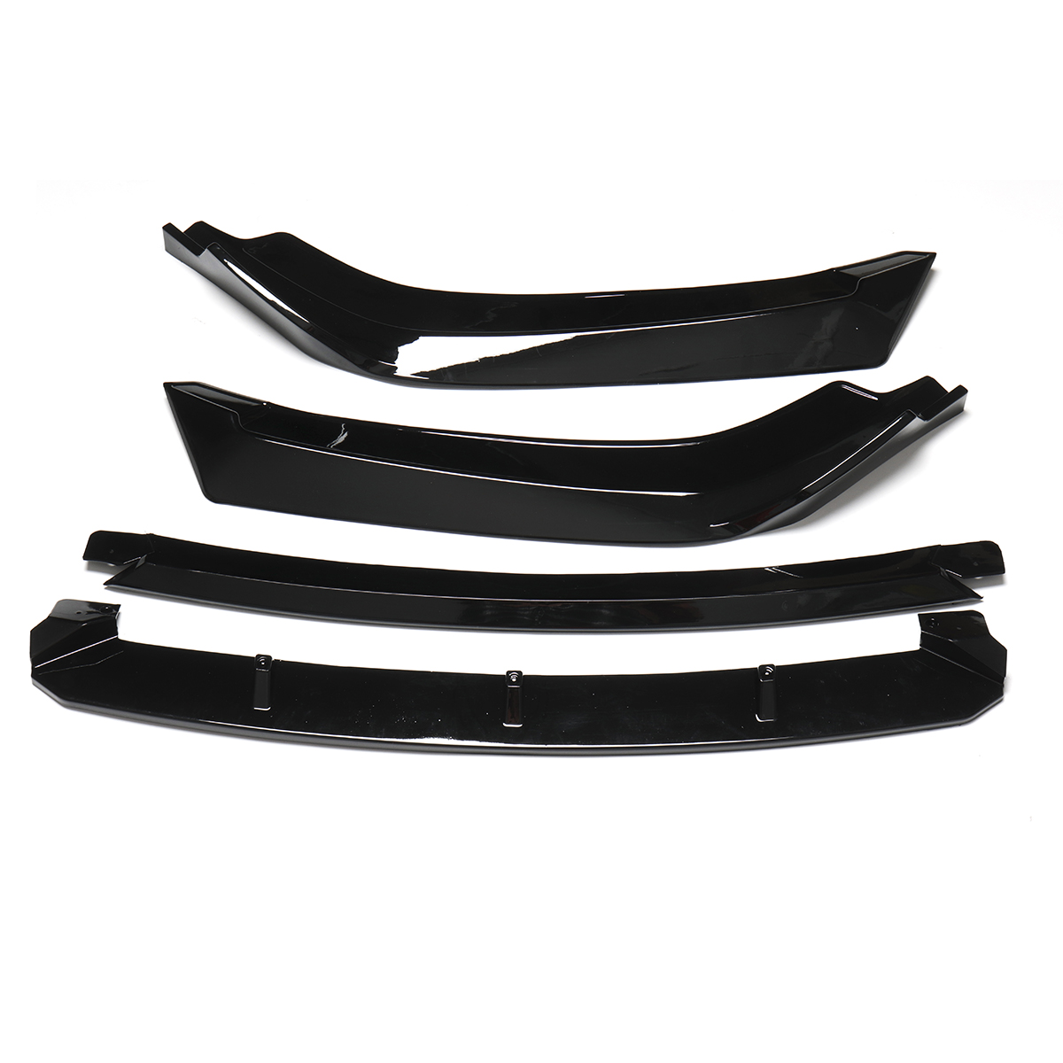 Glossy-Front-Bumper-Lip-Body-Kit-Spoiler-Spliter-For-Honda-Civic-4DR-2016-2018-1766500