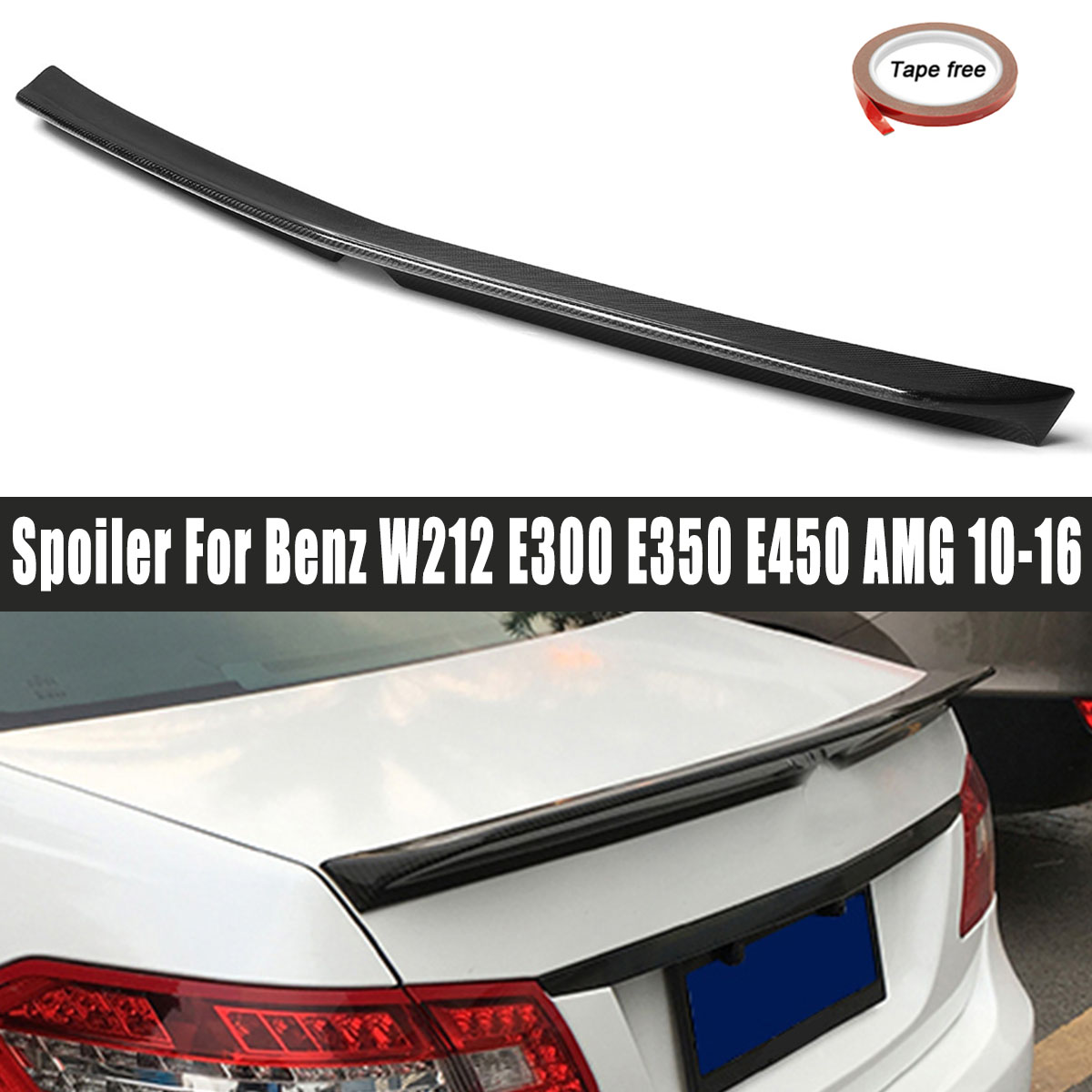 Sedan-Highkick-Carbon-Fiber-Car-Rear-Trunk-Spoiler-Wing-For-2010-16-Mercedes-Benz-W212-E63-AMG-1608465