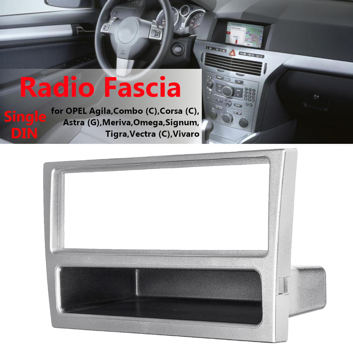 1-Din-Car-Stereo-Radio-Fascia-Panel-Plate-Frame-For-OPEL-Agila-Tigra-Astra-2004-2009-1607962