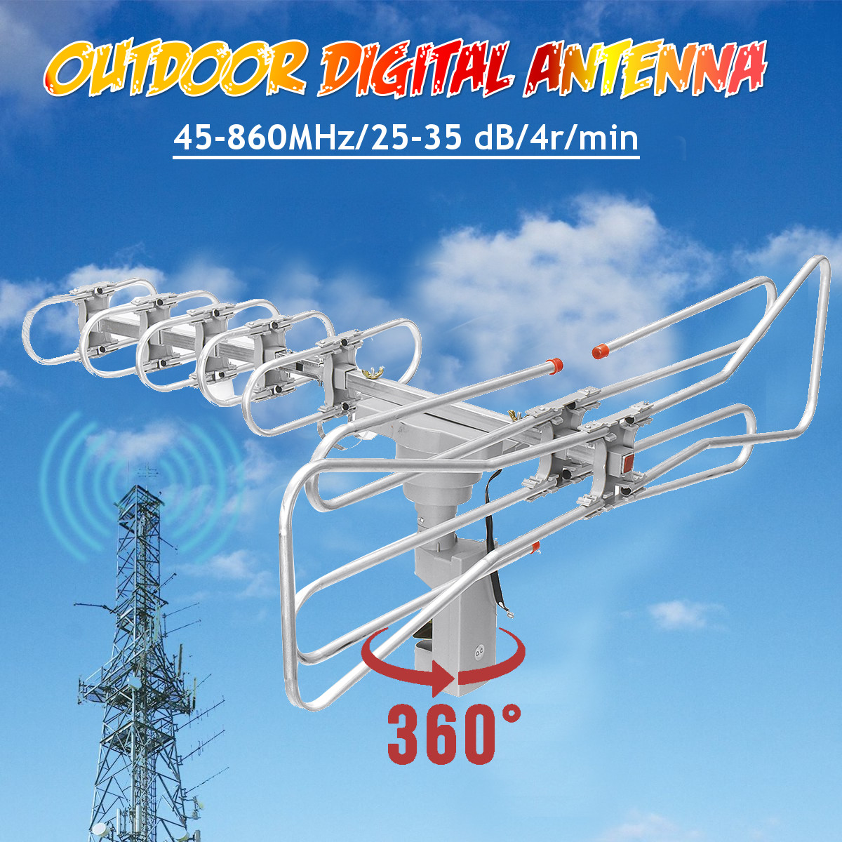 110V-HDTV-Digital-Amplified-Antenna-1080p-360deg-High-Gain-Rotor-UHF-VHF-FM-HD-Outdoor-1647548