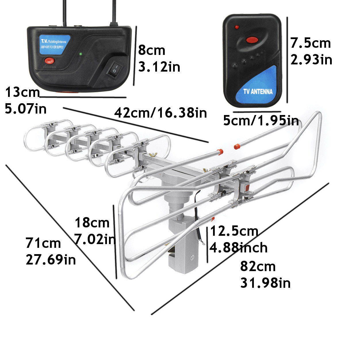 110V-HDTV-Digital-Amplified-Antenna-1080p-360deg-High-Gain-Rotor-UHF-VHF-FM-HD-Outdoor-1647548