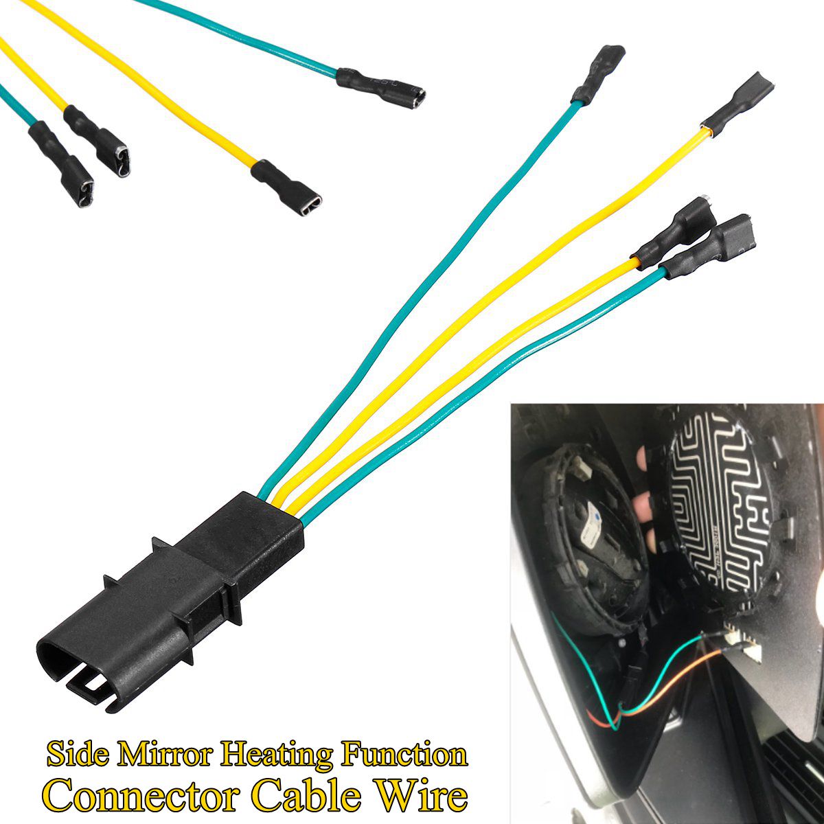 12V-Side-Mirror-Heating-Function-Connector-Cable-Wire-for-BMW-1336719