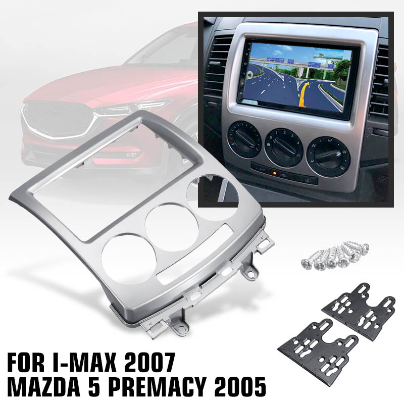 2-Din-Car-DVD-Radio-Stereo-Player-Panel-Frame-Mount-Install-Kit-For-Ford-i-Max-2007--MAZDA-5-Premacy-1576725