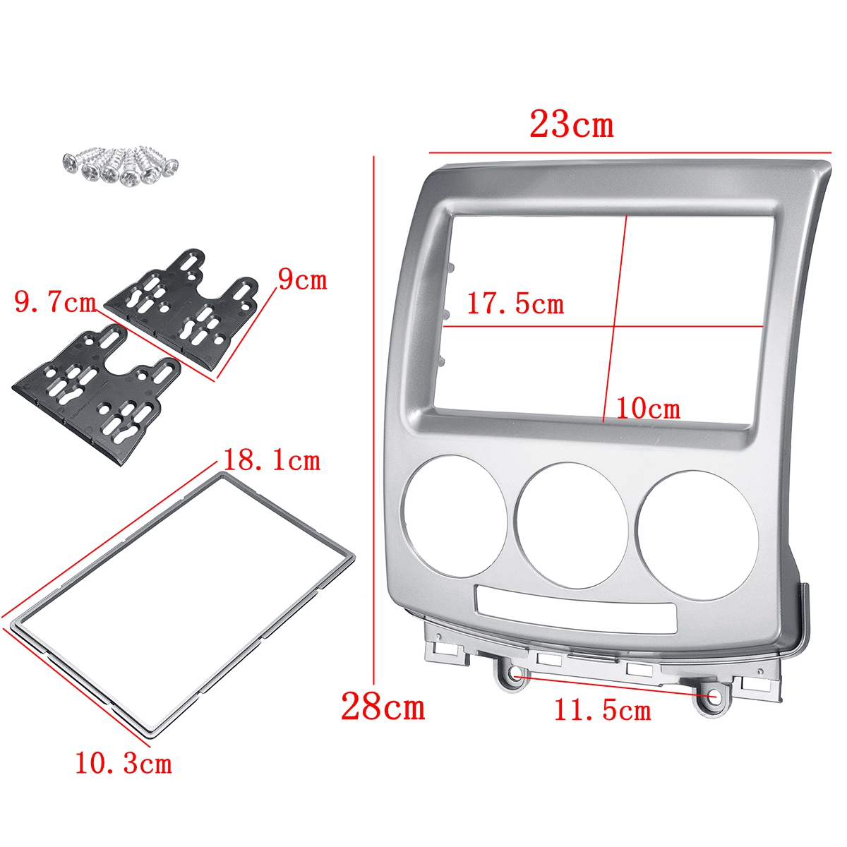 2-Din-Car-DVD-Radio-Stereo-Player-Panel-Frame-Mount-Install-Kit-For-Ford-i-Max-2007--MAZDA-5-Premacy-1576725