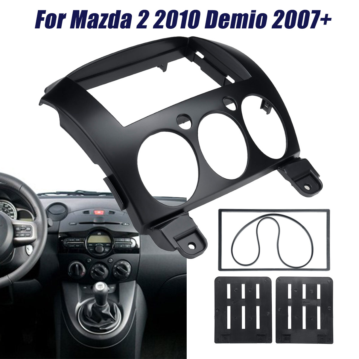 2-Din-Car-Radio-Stereo-Fascia-Trim-Surround-Panel-Frame-For-Mazda-2-2010-Demio-2007-1721812