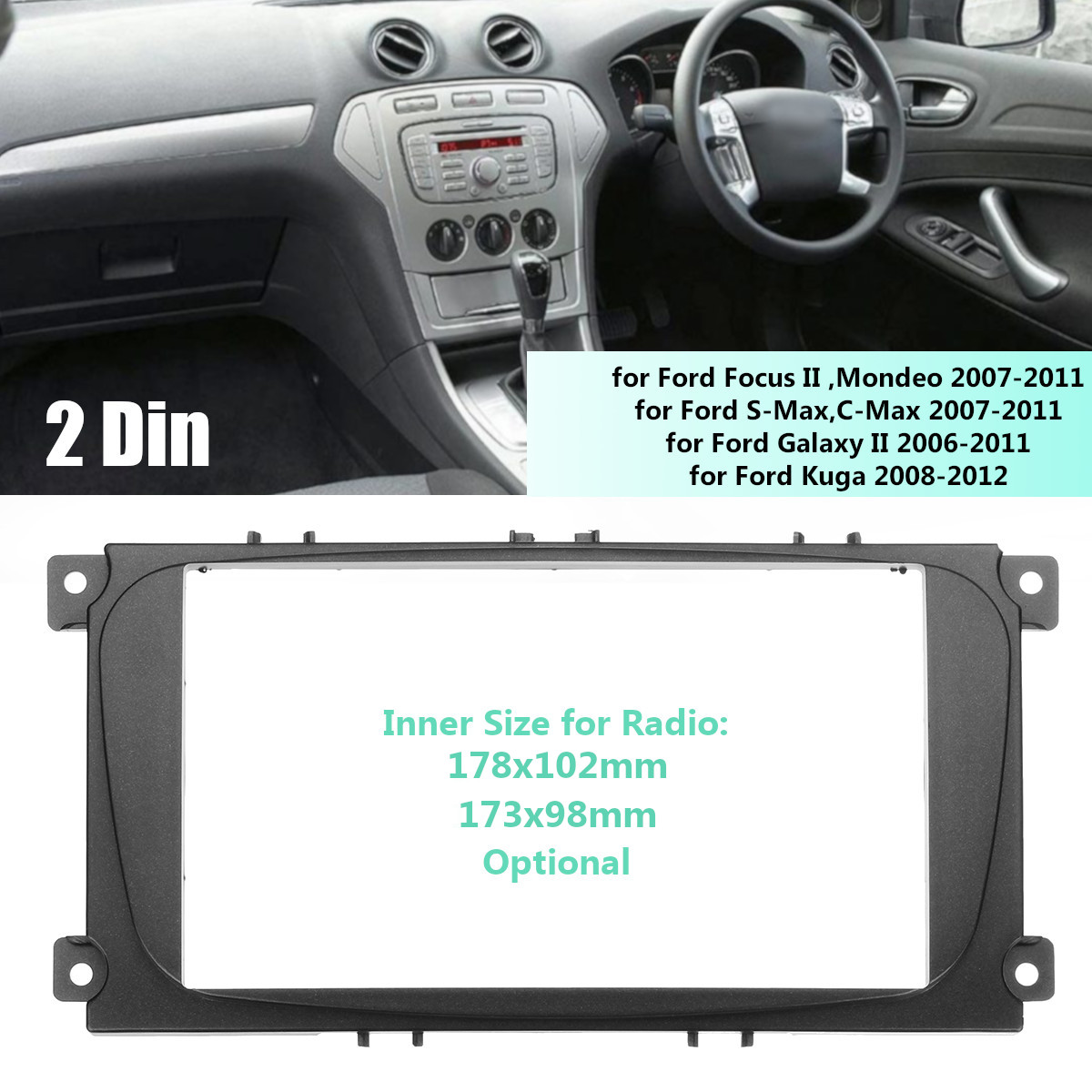 2-Din-Car-Radio-Stereo-Radio-Fascia-Panel-Plate-Frame-for-Ford-Focus-II-Kuga-S-Max-Galaxy-II-1576268