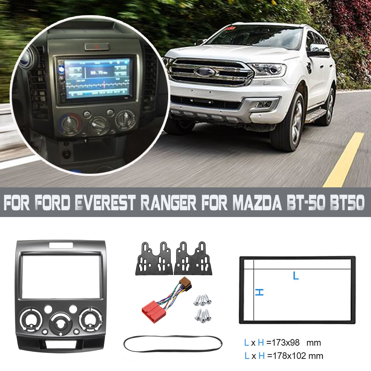 2-Din-Car-Stereo-Fascia-Frame-Panel-With-ISO-Cable-Kit-for-Ford-Everest-Ranger-BT-50-BT50-1648178