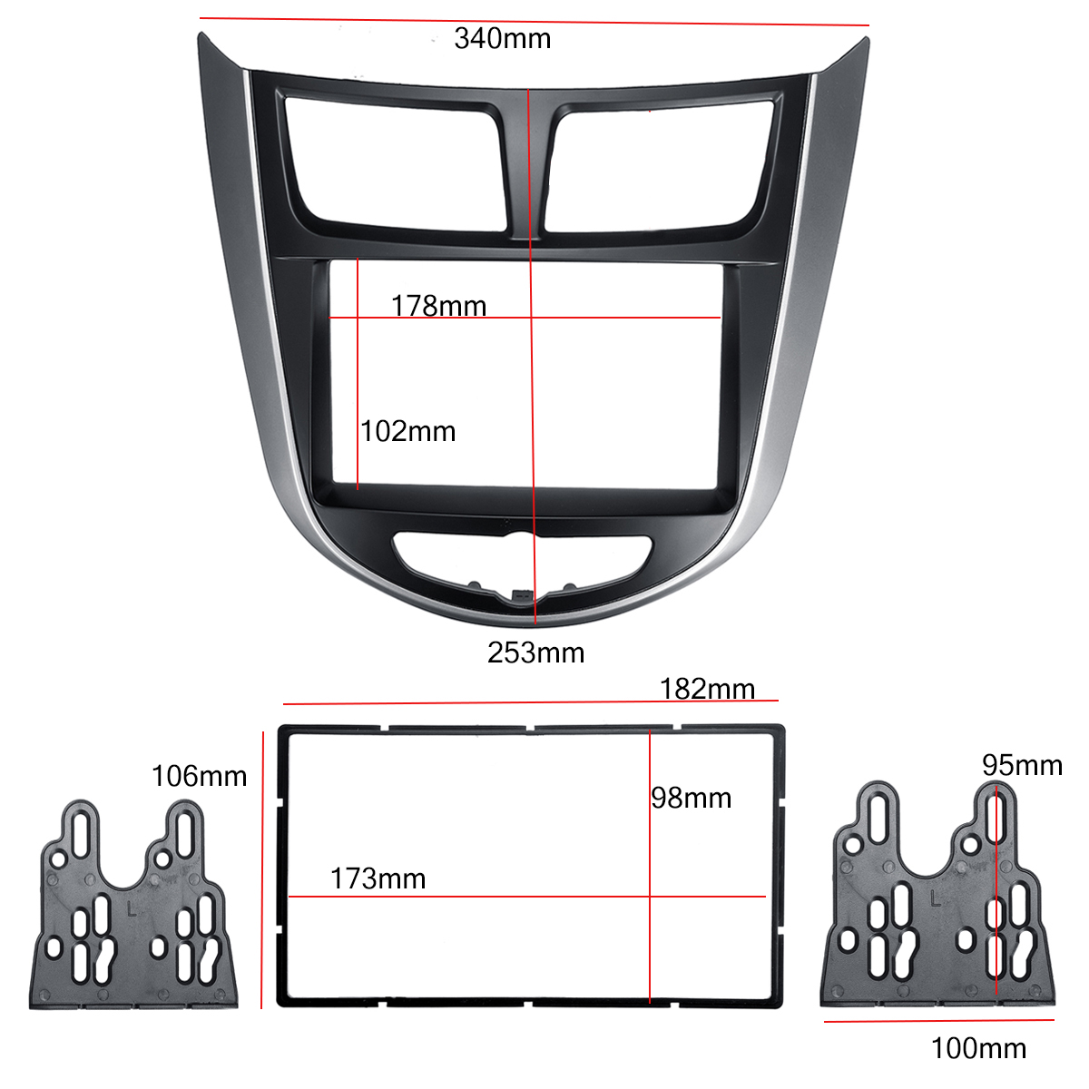 2DIN-Car-Refitting-Radio-Stereo-Fascia-Frame-Panel-DVD-Trim-Kit-for-HYUNDAI-i-25-i25-Accent-Solaris--1579264