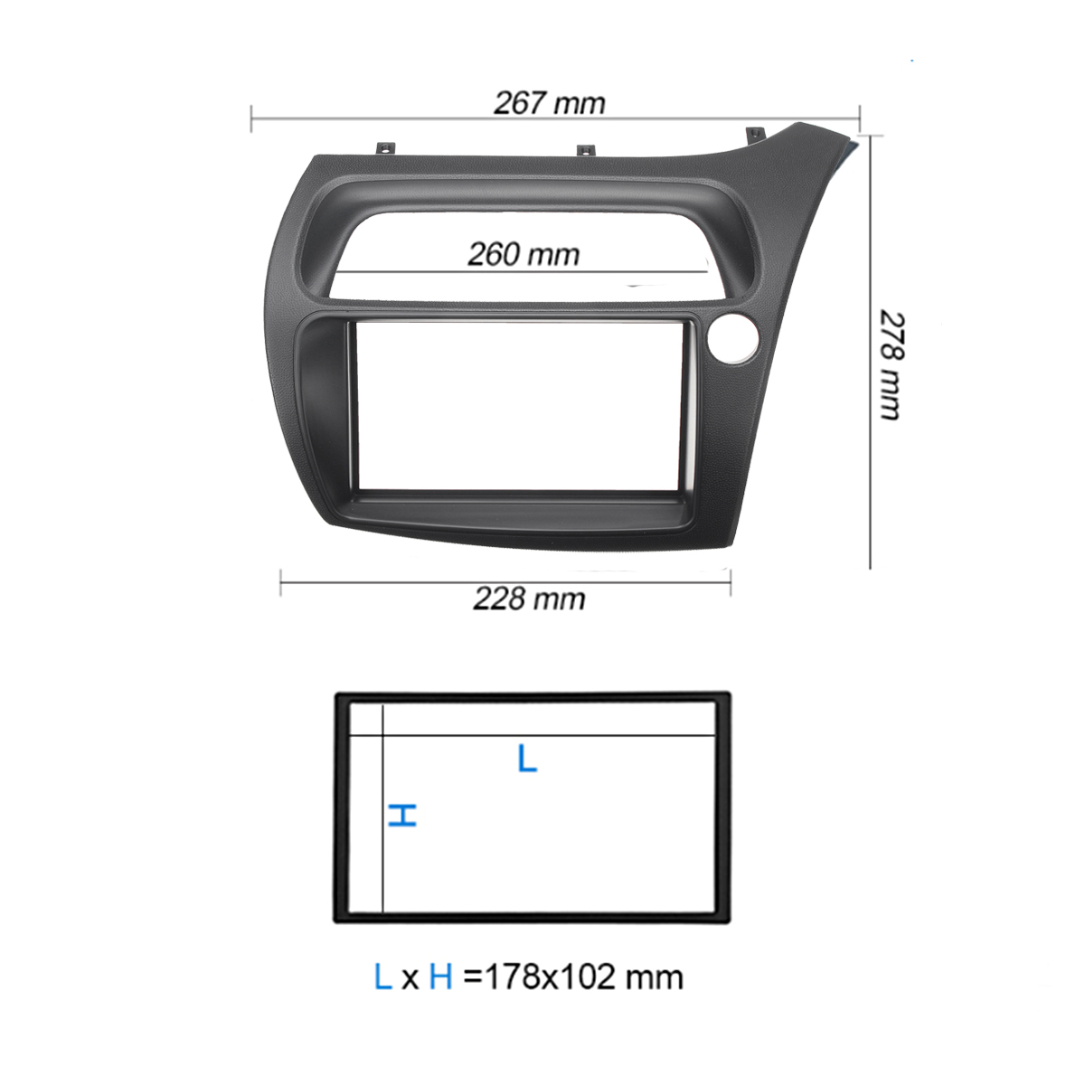 7-Inch-Double-2-DIN-Car-Radio-Fascia-Automobile-Refitting-Sound-Panel-Frame-Kit-RightLeft-Hand-Drive-1732126