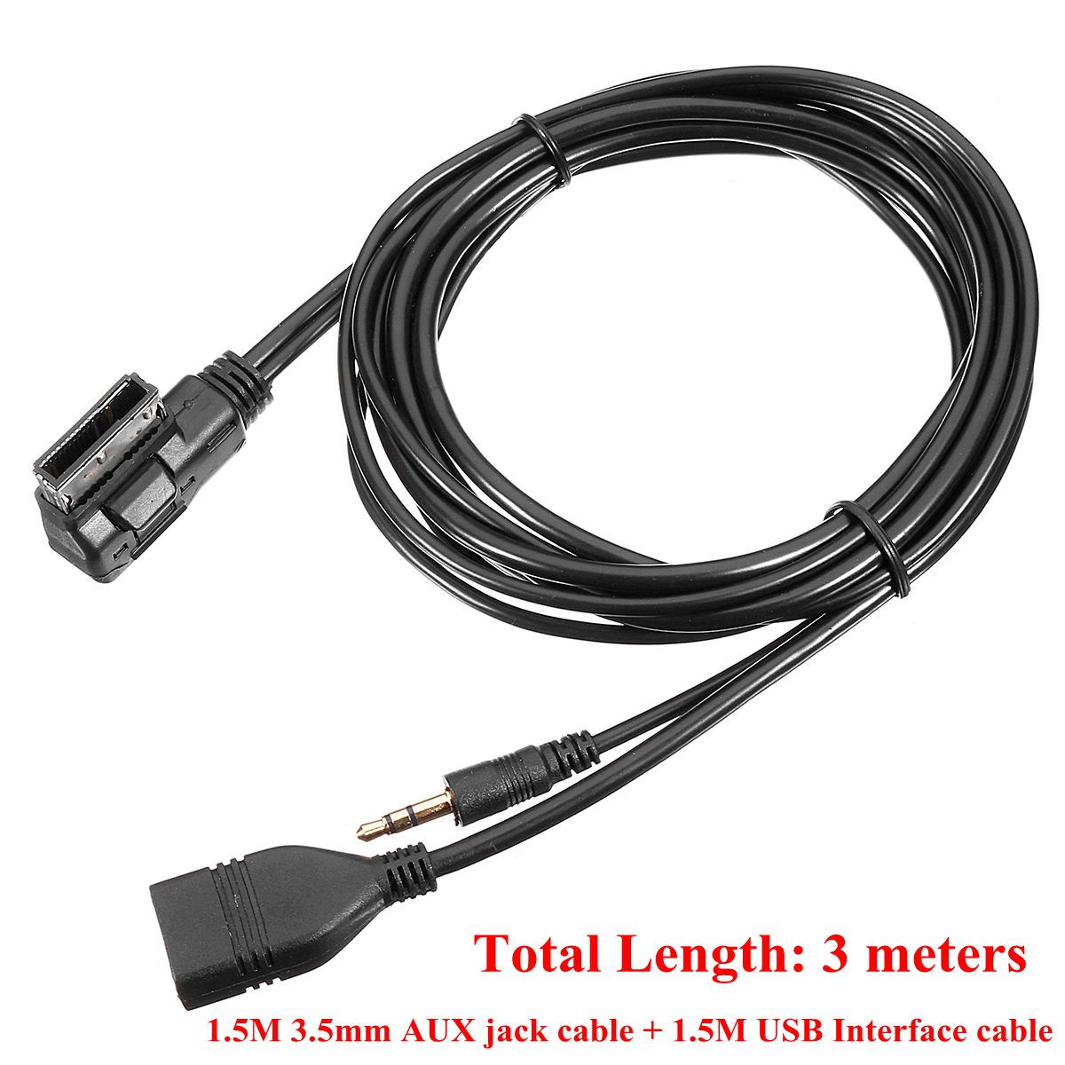 AMI-MDI-Music-to-35mm-AUX-Audio-Cable-with-USB-Charger-Port-For-VW-Audi-A4-A6-A8-S4-S6-Q5-Q7-1567464